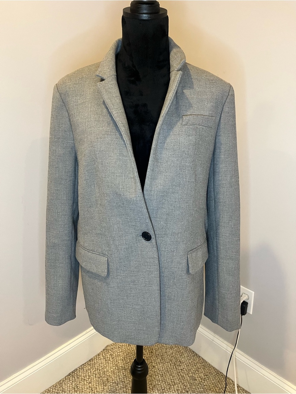 NWT J. Crew Gray Regent Blazer- size 16 - Picture 2 of 5